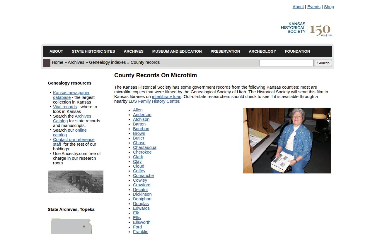 Pratt County historical arrest record microfilm