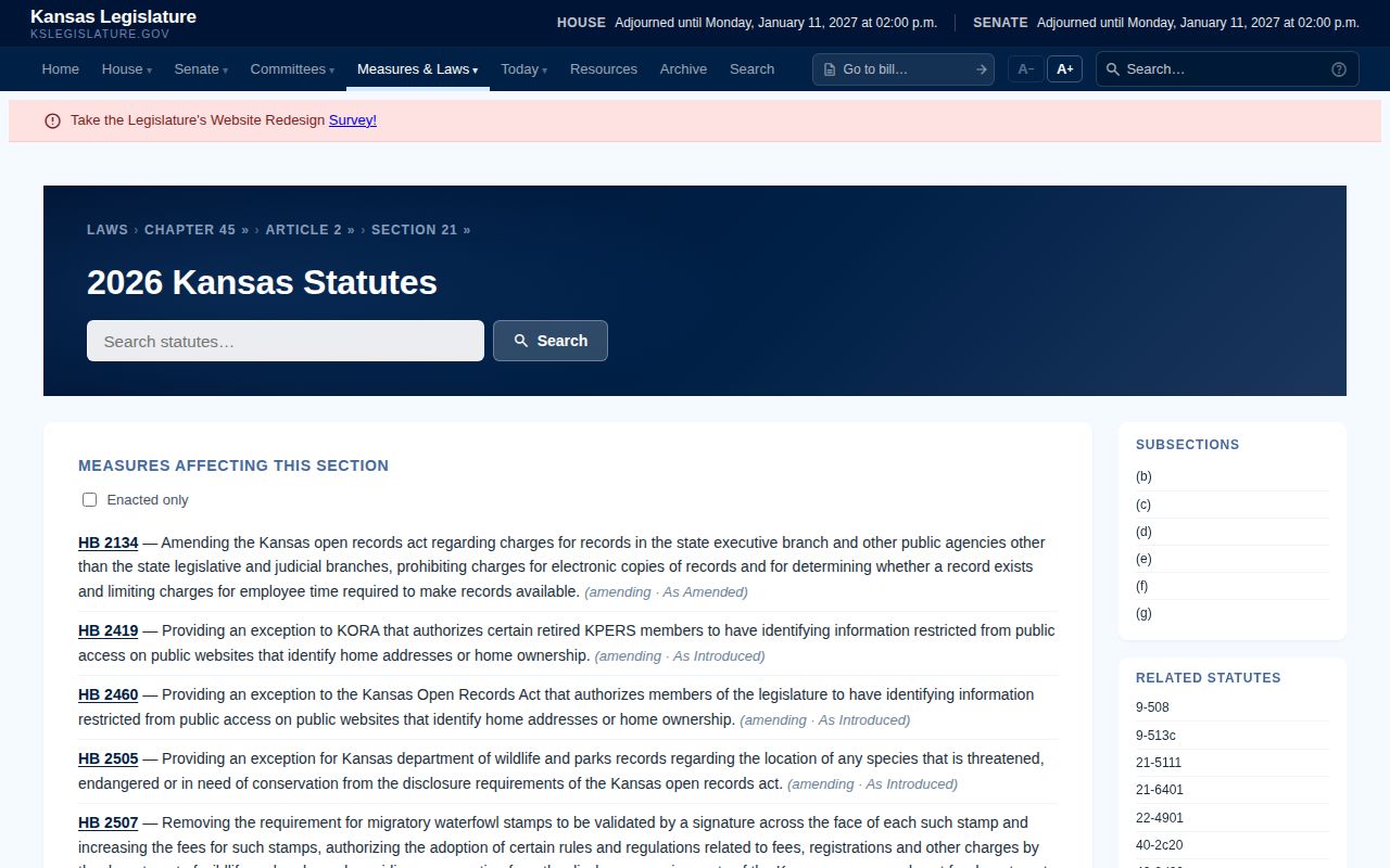 Kansas law for Pratt County arrest record access